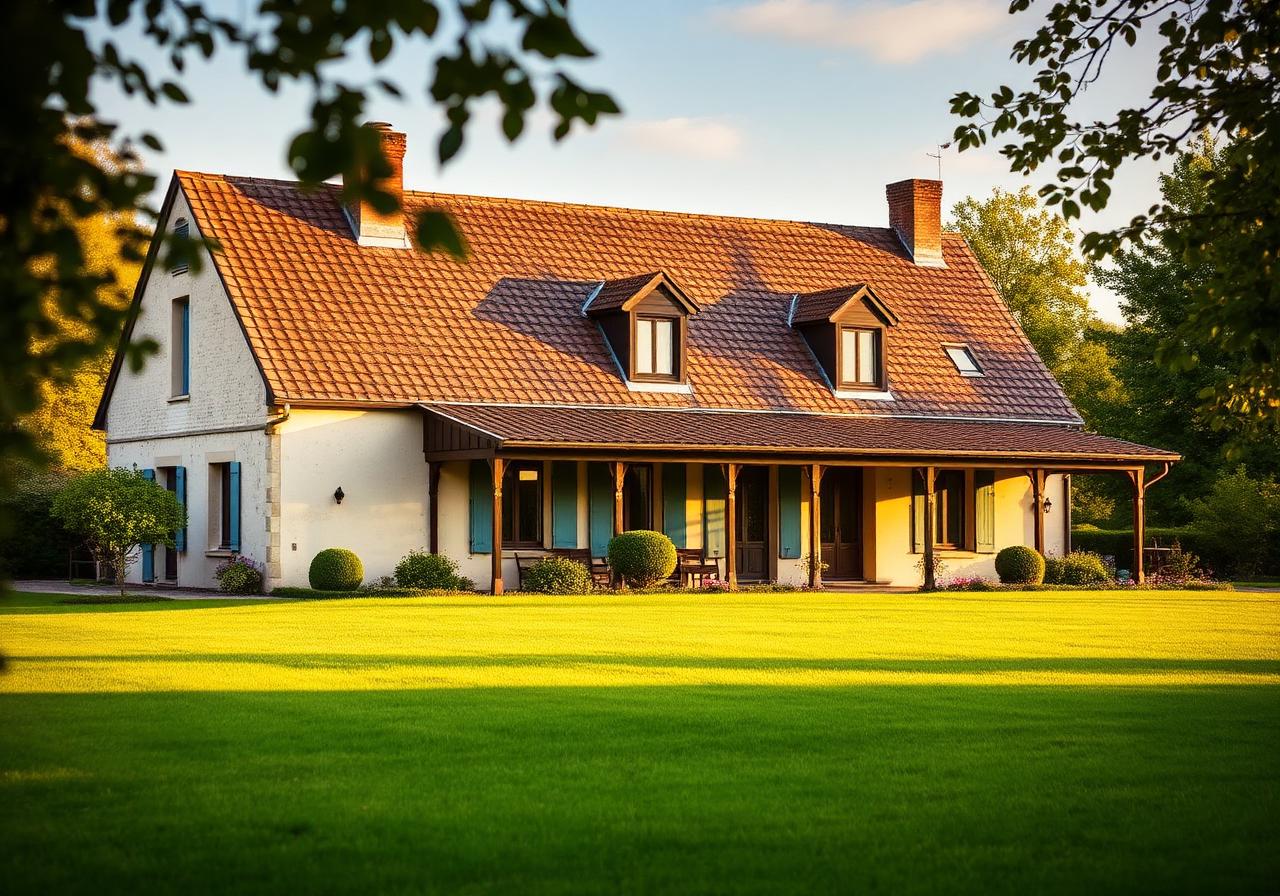 Maison de l'Oise avec toiture rénovée